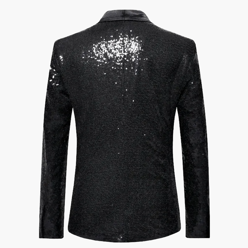 Veste de soirée homme élégante à sequins pour événements et fêtes