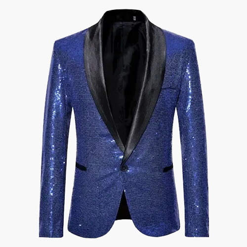 Veste de soirée homme élégante à sequins pour événements et fêtes