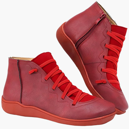 Bottines femme confort style décontracté – Chaussures montantes idéales pour la marche et la saison automne-hiver