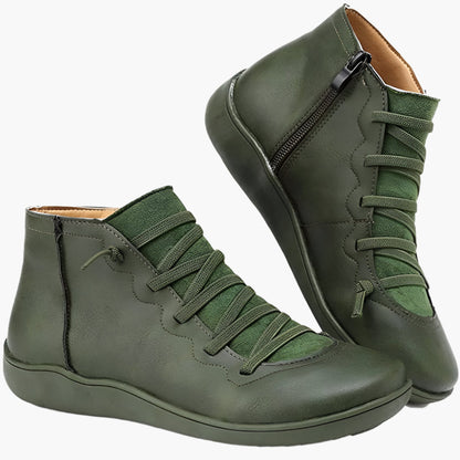 Bottines femme confort style décontracté – Chaussures montantes idéales pour la marche et la saison automne-hiver