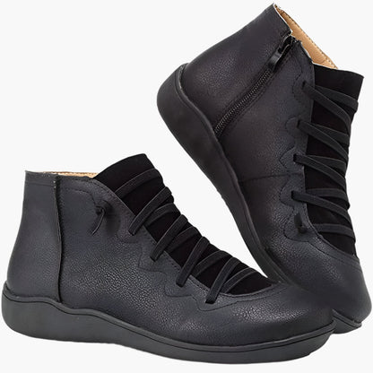 Bottines femme confort style décontracté – Chaussures montantes idéales pour la marche et la saison automne-hiver
