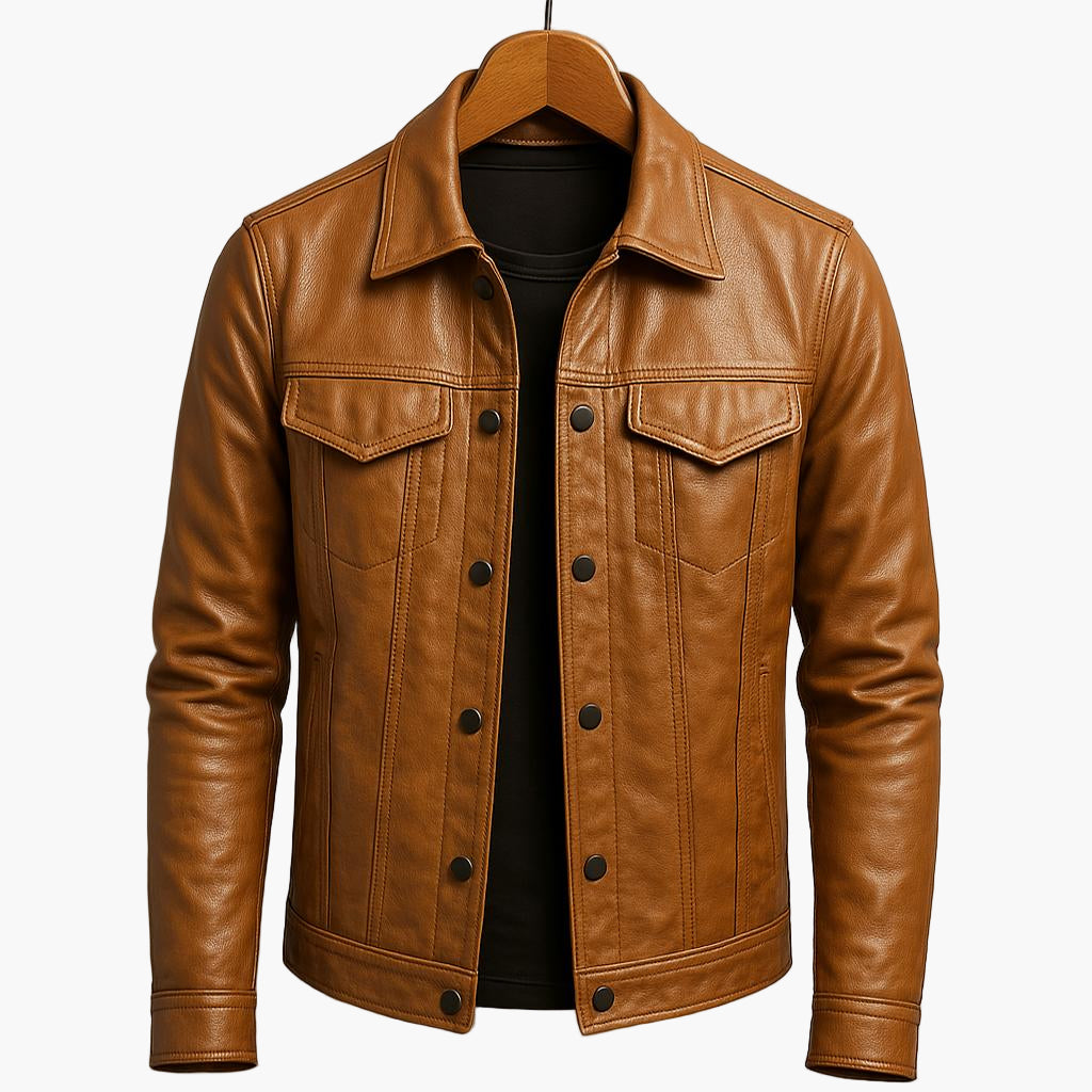 Veste homme style moto coupe moderne pour look urbain et élégant