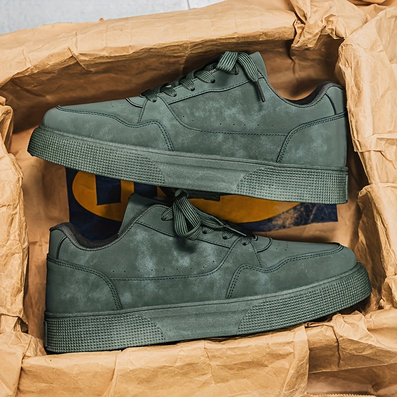 Låga sneakers för herrar i avslappnad urban stil för vardagsbruk