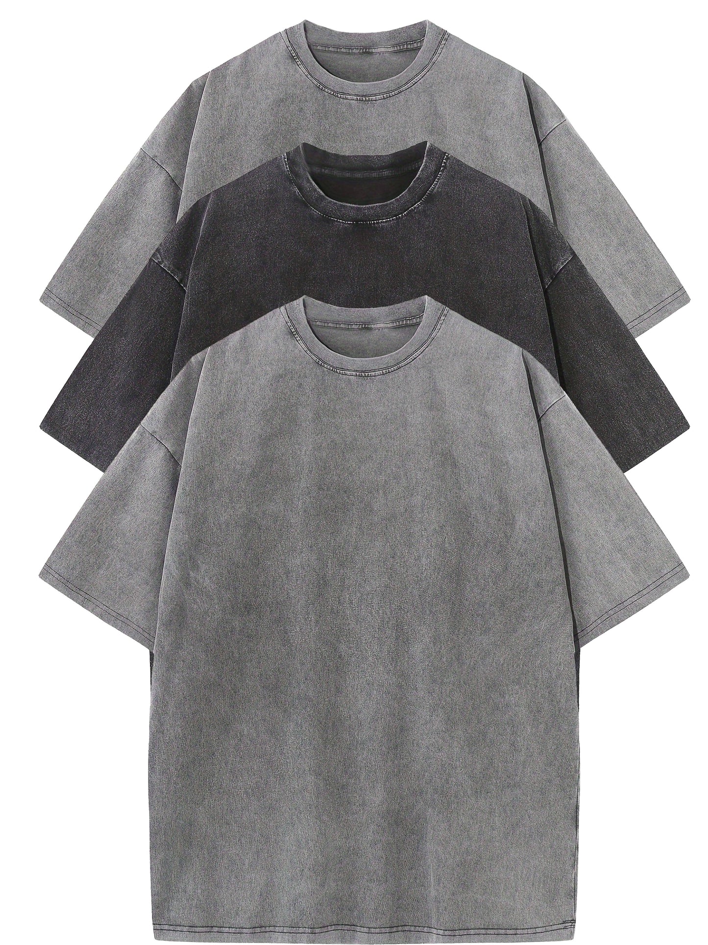 T-shirt décontracté homme coupe ample style urbain pour usage quotidien