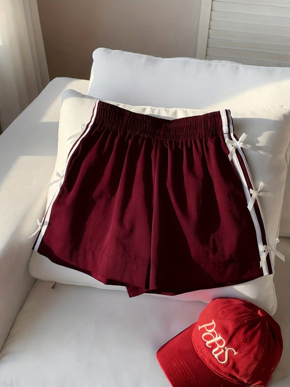 Top corto casual para mujer estilo vacaciones con nudos laterales y bandas deportivas