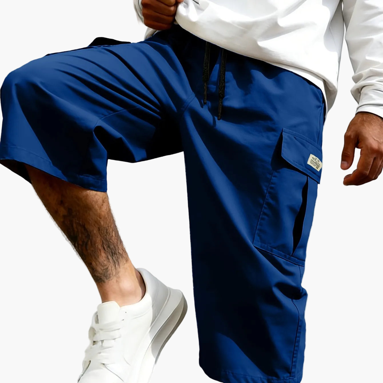 Bermuda cargo décontractée pour homme, style urbain polyvalent