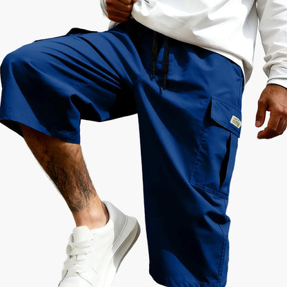 Bermuda cargo décontractée pour homme, style urbain polyvalent