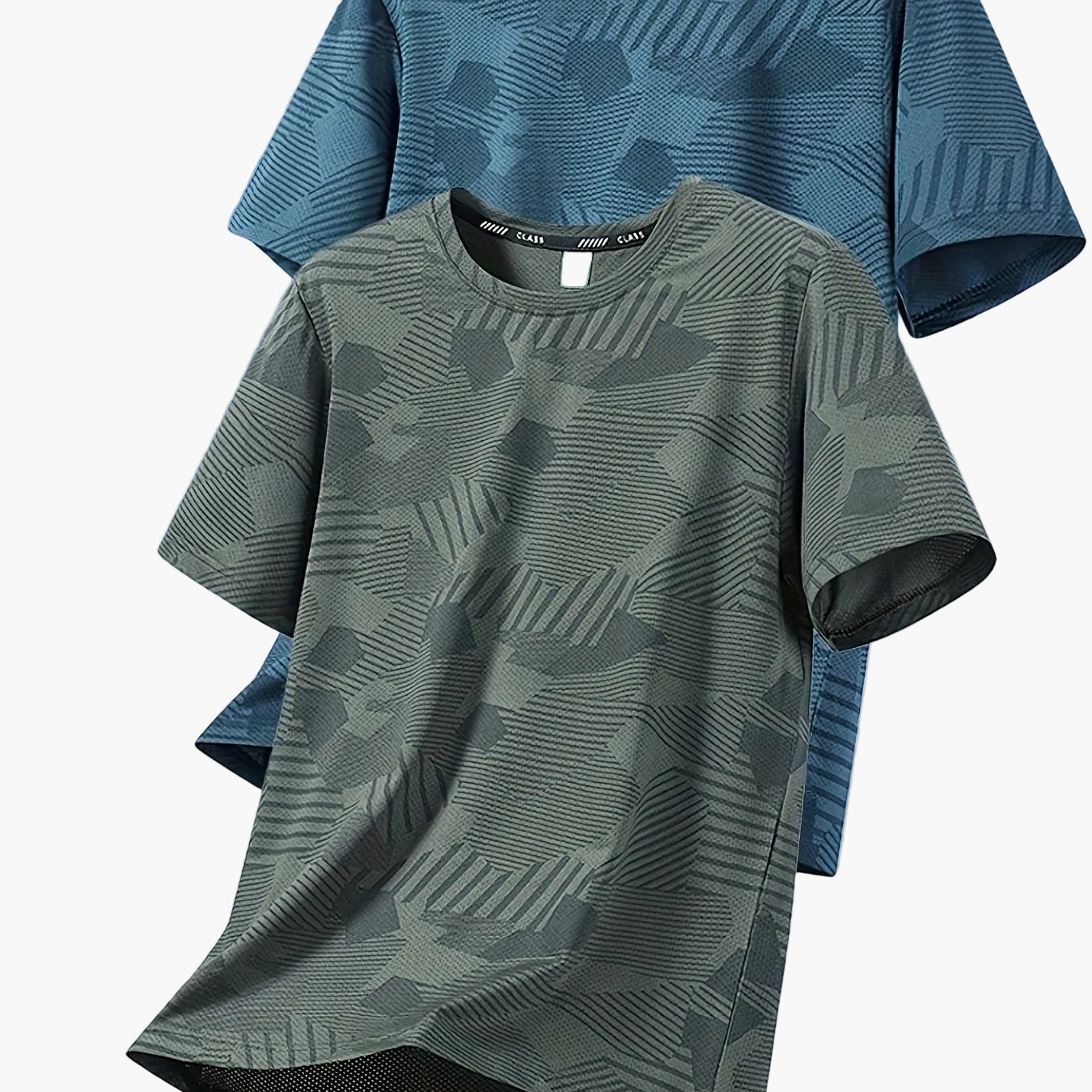 Camiseta casual para hombre estilo tropical transpirable de manga corta - Pack de 2, ideal para el verano
