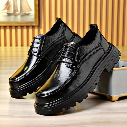 Chaussures habillées vintage pour homme à lacets style urbain - usage quotidien et casual