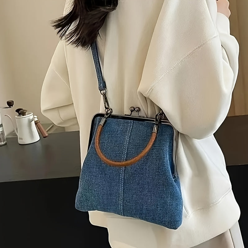 Bolso de mano para mujer estilo retro moderno para salidas y trabajo