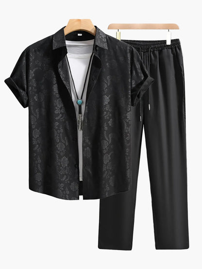 Chemise à motifs floraux style décontracté pour homme – Idéale pour la ville et les sorties tendance