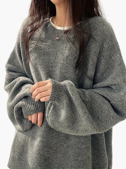 Pull décontracté pour femme style ample et tendance idéal pour l'automne et l'hiver