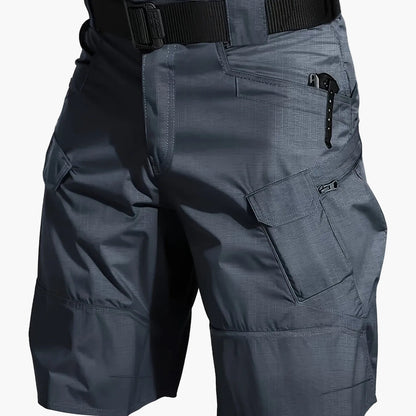 Short cargo tactique pour homme, style outdoor polyvalent, idéal randonnée et activités extérieures