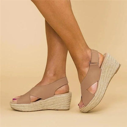 Ortopediske kilehæl-sandaler for kvinner – Moderne stil, daglig komfort, ideell for sommer