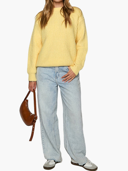 Pull décontracté femme style oversize pour automne et hiver