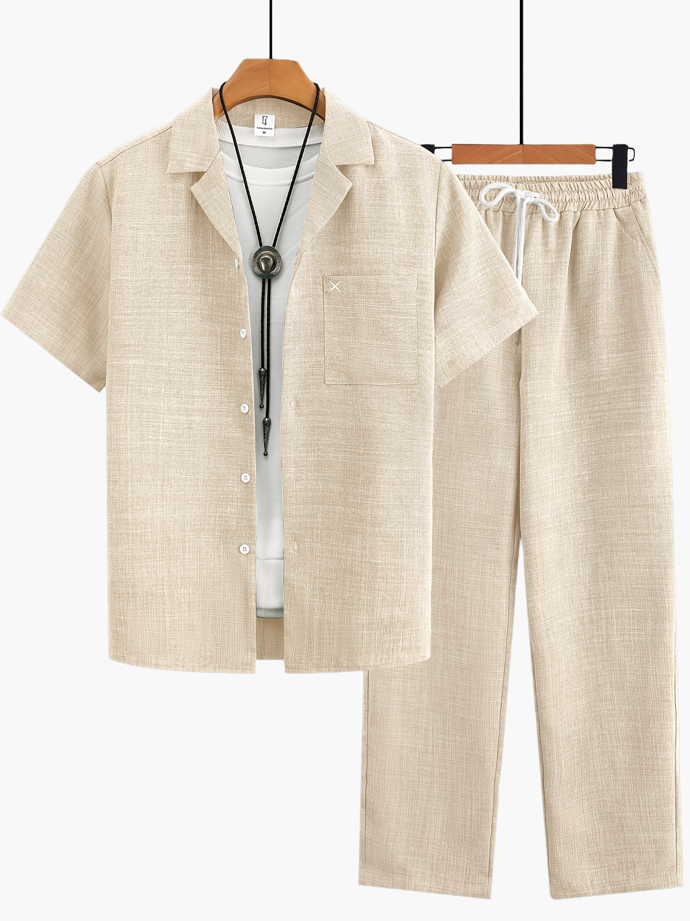 Casual herenset met korte mouwen – Moderne stijl, ideaal voor elke gelegenheid