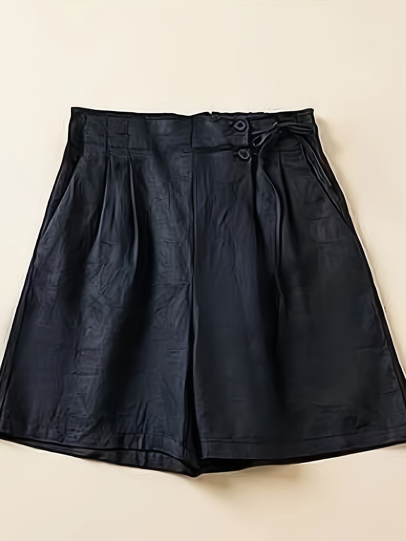 Shorts vita alta donna taglio ampio stile casual estivo