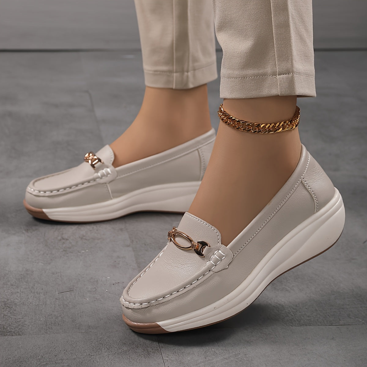 Elegante sleehak mocassins voor dames in casual chique stijl