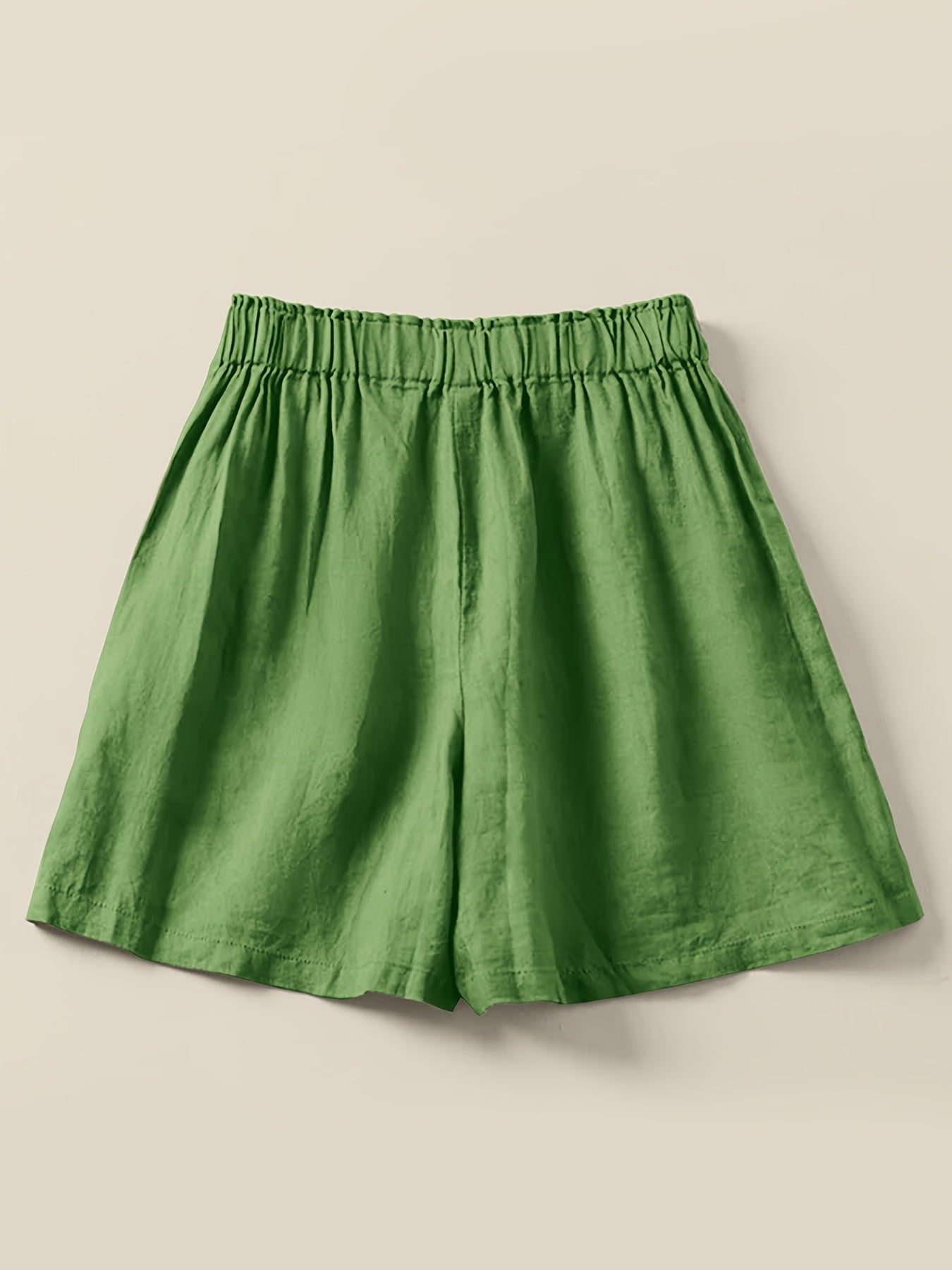 Shorts vita alta donna taglio ampio stile casual estivo