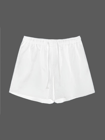 Herre badeshorts i afslappet stil med justerbar snor til strand eller pool