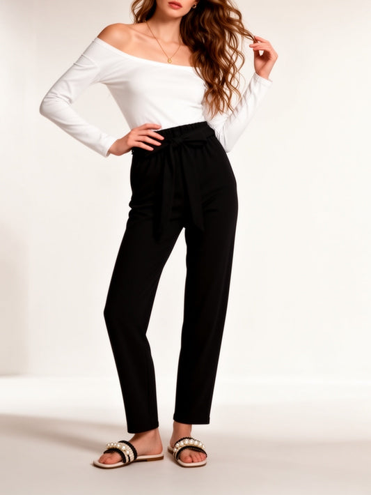 Top femme élégant à épaules dénudées style chic pour printemps/été