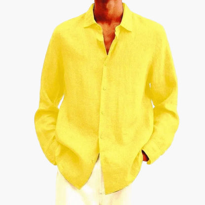 Chemise homme oversize style urbain décontracté à manches longues