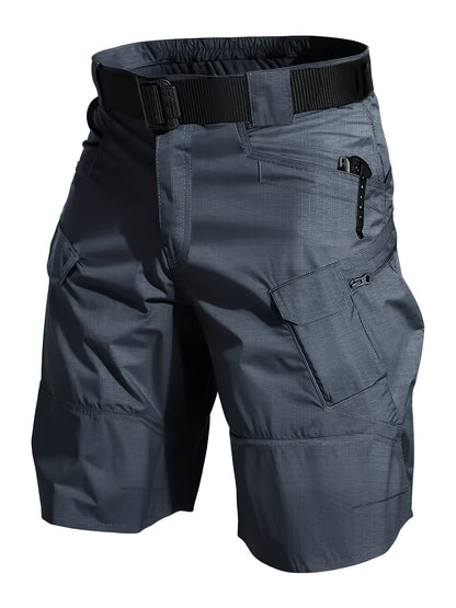 Short cargo tactique pour homme, style outdoor polyvalent, idéal randonnée et activités extérieures