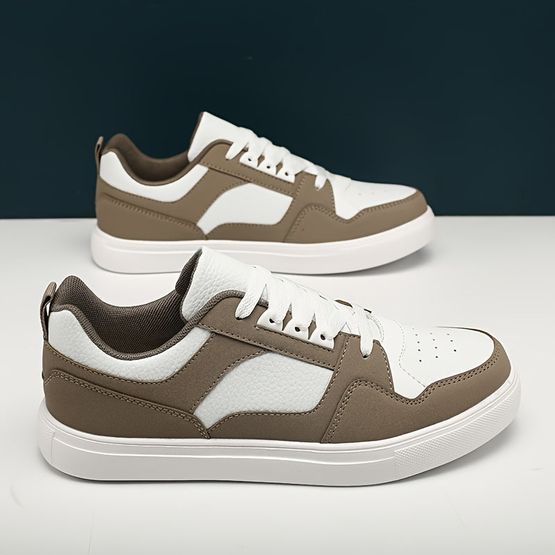 Męskie casualowe trampki w stylu preppy – uniwersalne niskie sneakersy na co dzień