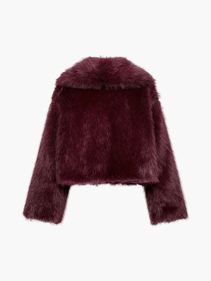 Veste femme style chic fausse fourrure coupe ample pour automne/hiver – Idéale pour look casual et élégant