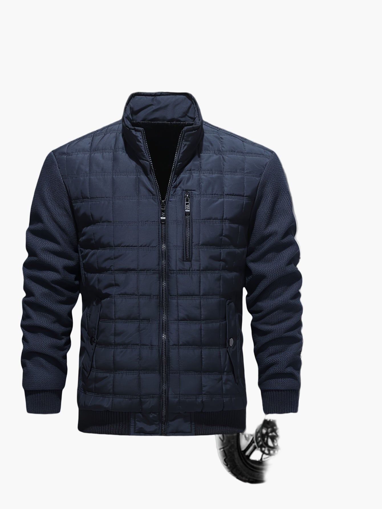 Blouson matelassé style décontracté pour homme - Idéal pour la mi-saison ou les sorties urbaines