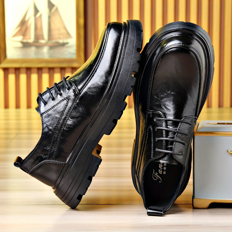 Chaussures habillées vintage pour homme à lacets style urbain - usage quotidien et casual