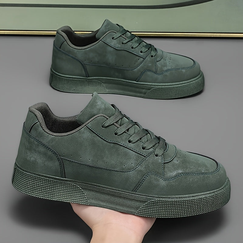 Låga sneakers för herrar i avslappnad urban stil för vardagsbruk