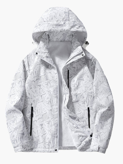 Veste de randonnée imperméable à capuche pour homme – Style sportif et urbain, idéale pour l’extérieur