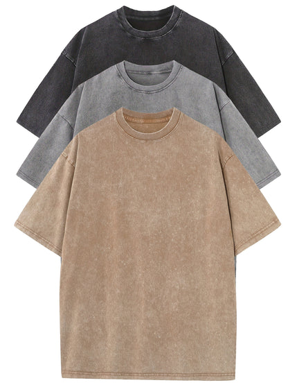 T-shirt décontracté homme coupe ample style urbain pour usage quotidien