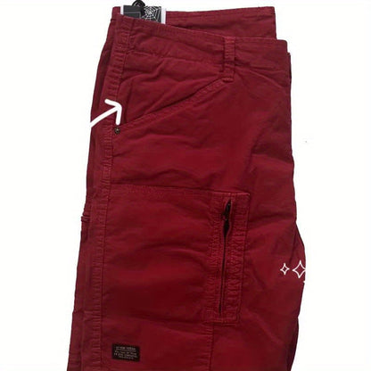 Avslappnade cargo-shorts för herr i utilitaristisk stil – Perfekta för fritid och helger