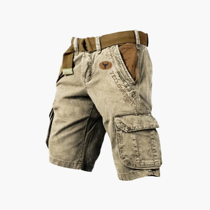 Classic men's casual versatile cargo shorts for outdoor and urban activities