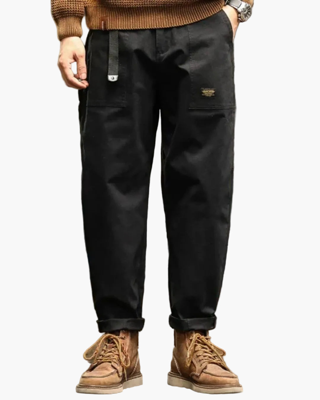 Pantaloni cargo comodi da uomo stile antico funzionali per tutti i giorni