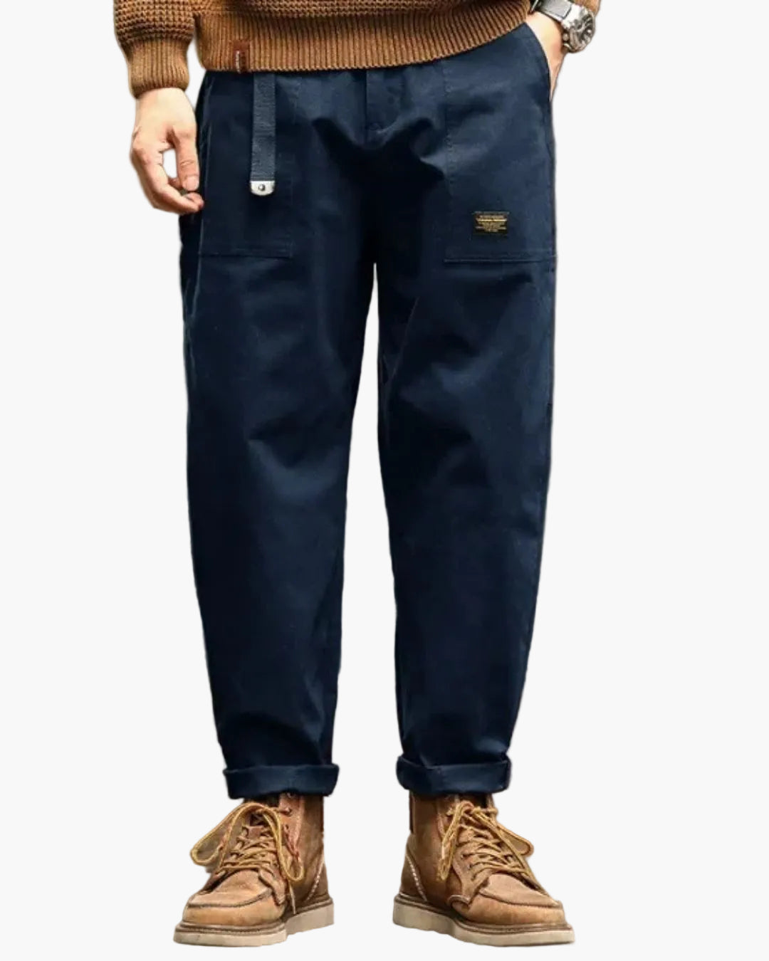 Pantaloni cargo comodi da uomo stile antico funzionali per tutti i giorni