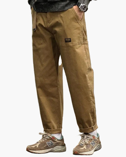 Pantaloni cargo comodi da uomo stile antico funzionali per tutti i giorni