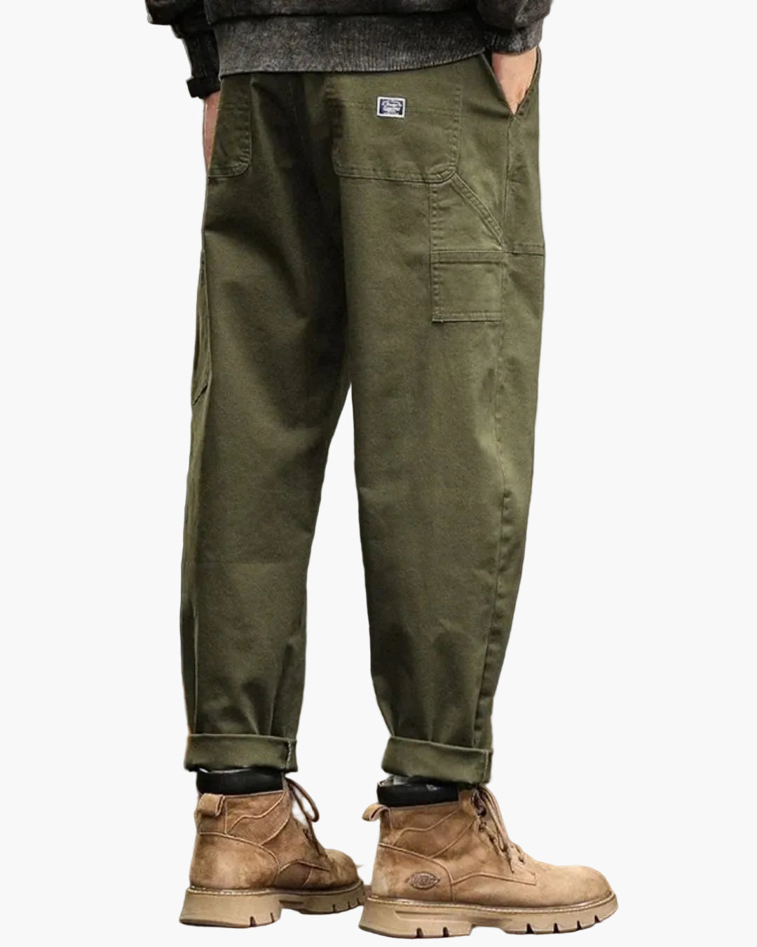 Pantaloni cargo comodi da uomo stile antico funzionali per tutti i giorni