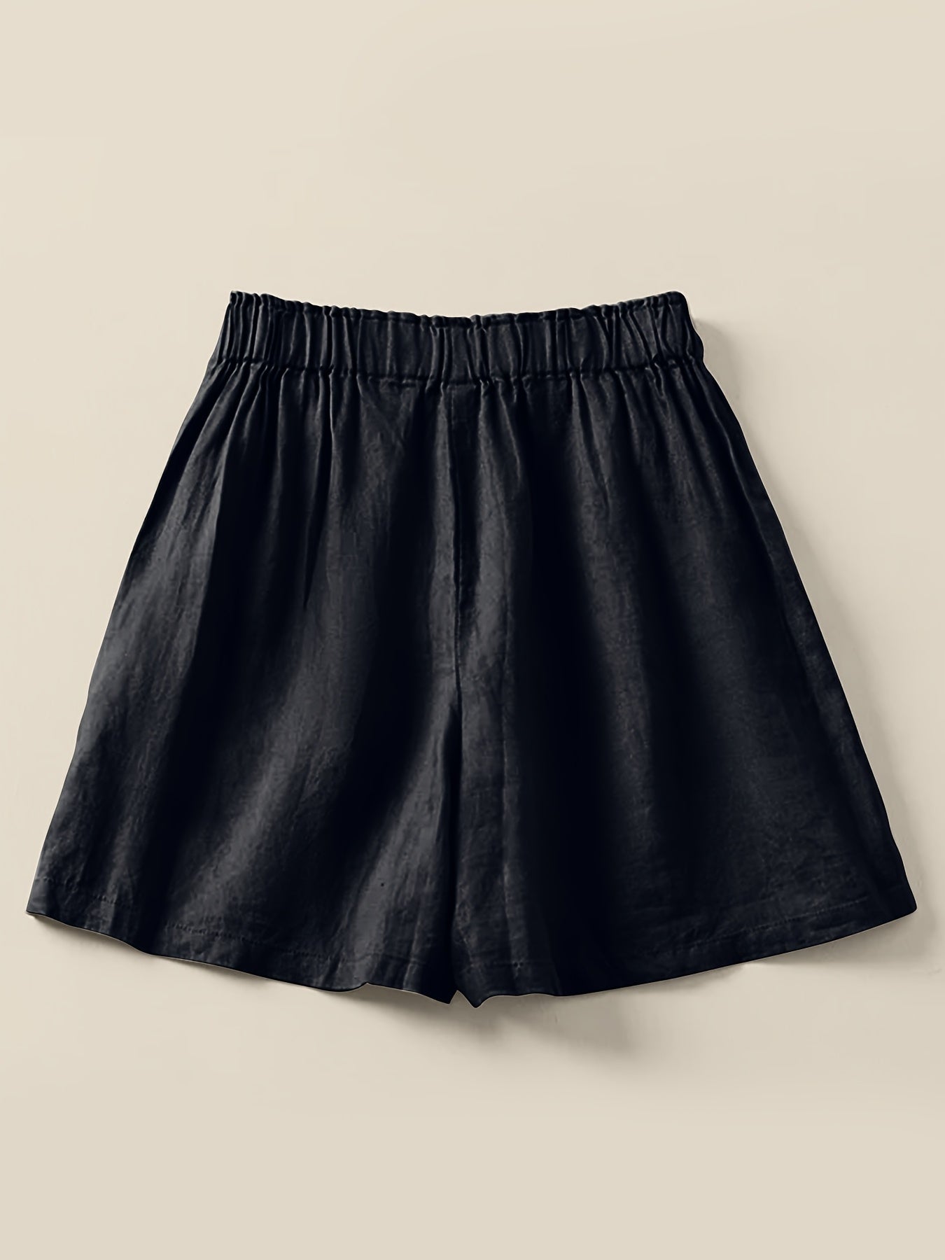 Shorts vita alta donna taglio ampio stile casual estivo
