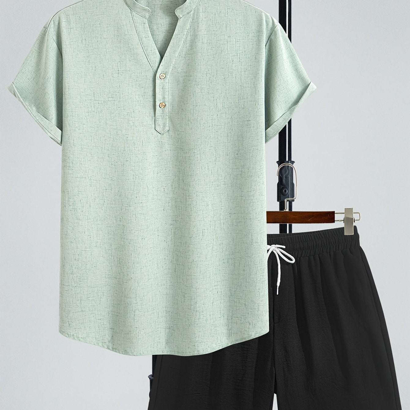 Ensemble Décontracté Homme Deux Pièces Style Moderne pour Été et Loisirs