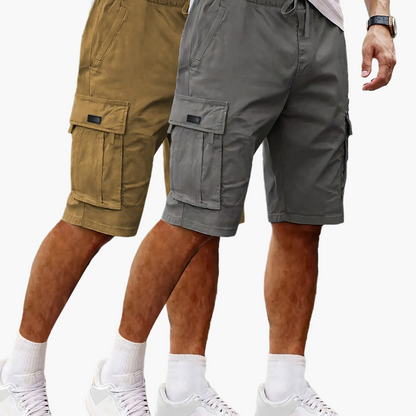 Shorts cargo décontractés pour homme 2 pièces, style urbain et polyvalent, idéals pour loisirs et activités extérieures