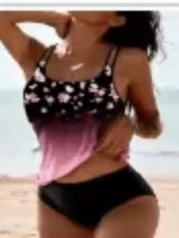 Tankini Femme Style Bohème Rétro – Maillot de Bain Deux Pièces Confortable pour Plage et Piscine