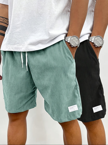 Short vintage décontracté pour homme avec poches – Style urbain idéal pour l'été et les loisirs