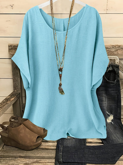 Blouse ample décontractée pour femme style bohème chic – idéale pour sorties et quotidien