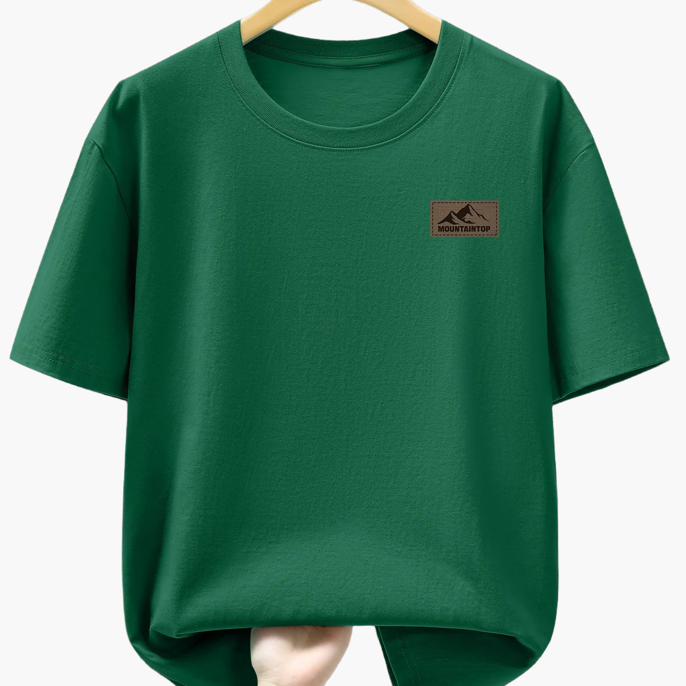 Casual men's T-shirt with mountain print, sporty style – Ideal for leisure and weekends