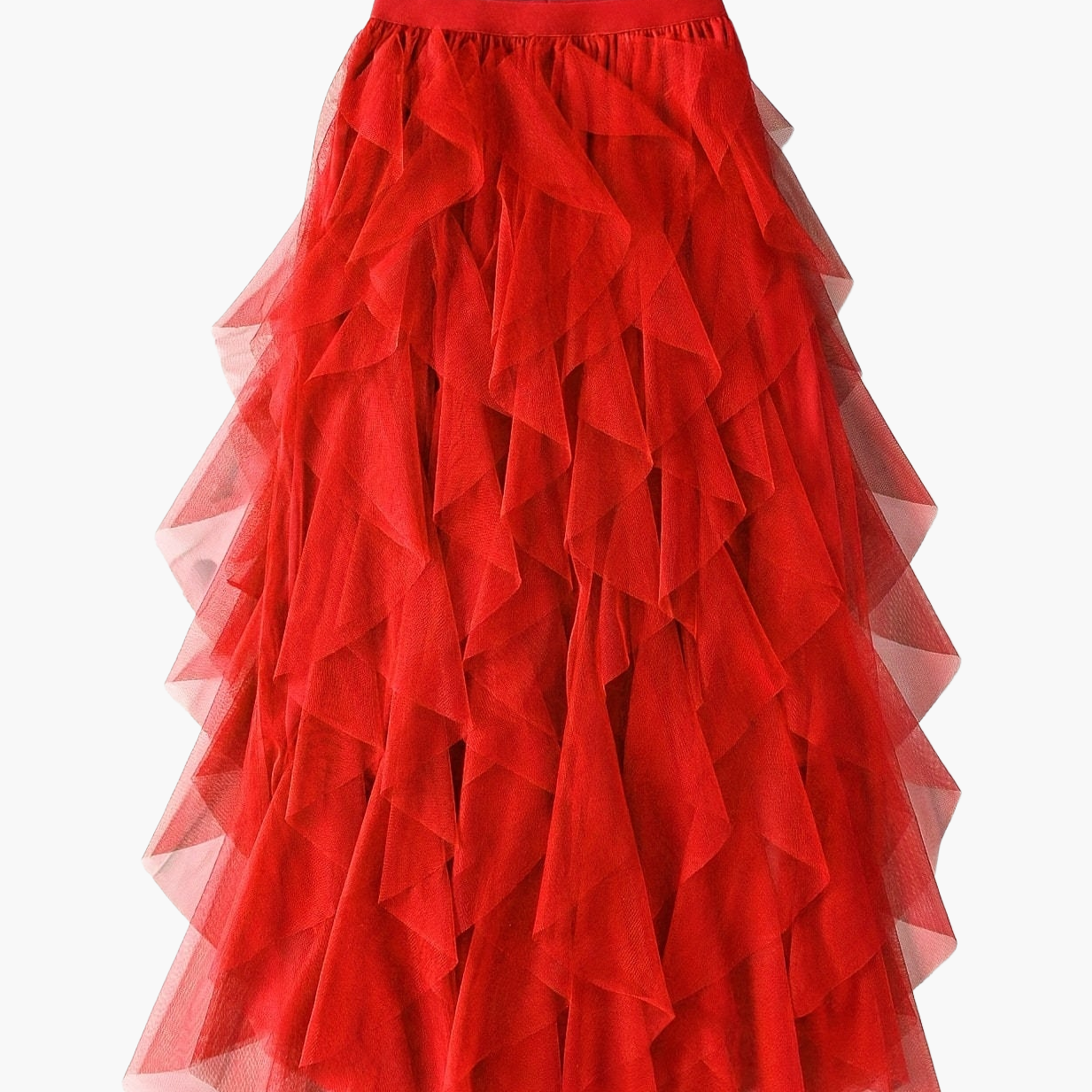 Jupe longue à volants style bohème pour femme, élégante et tendance, idéale pour occasions spéciales et looks romantiques