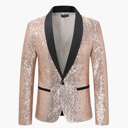 Veste de soirée homme élégante à sequins pour événements et fêtes