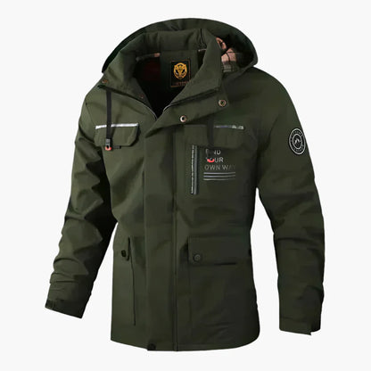 Veste d’Hiver Homme Style Urbain et Fonctionnel – Coupe-Vent et Imperméable, Idéale pour la Ville et l’Extérieur
